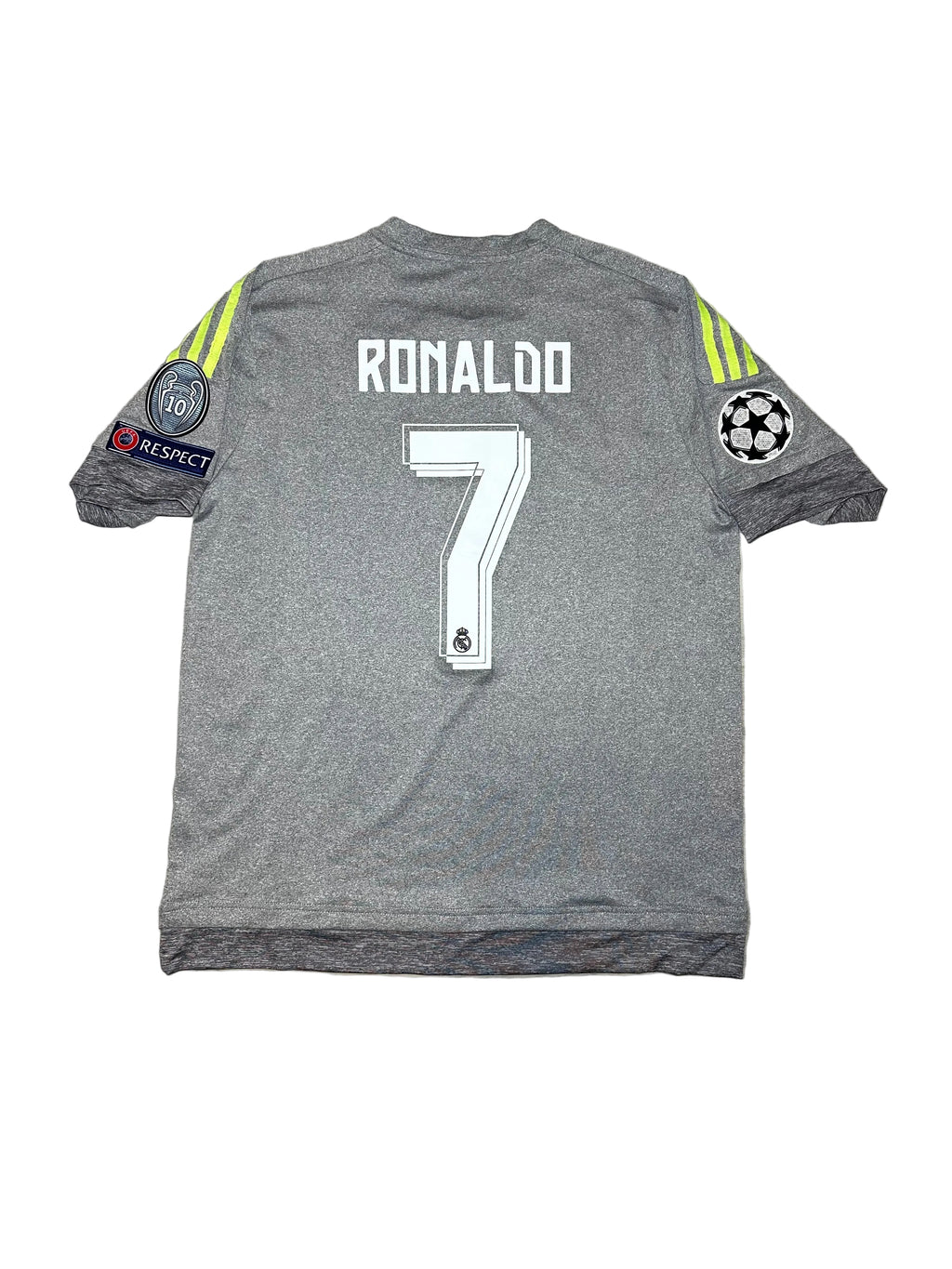 Cristiano Ronaldo #7 Real Madrid 2015/16 Third Jersey – Grey