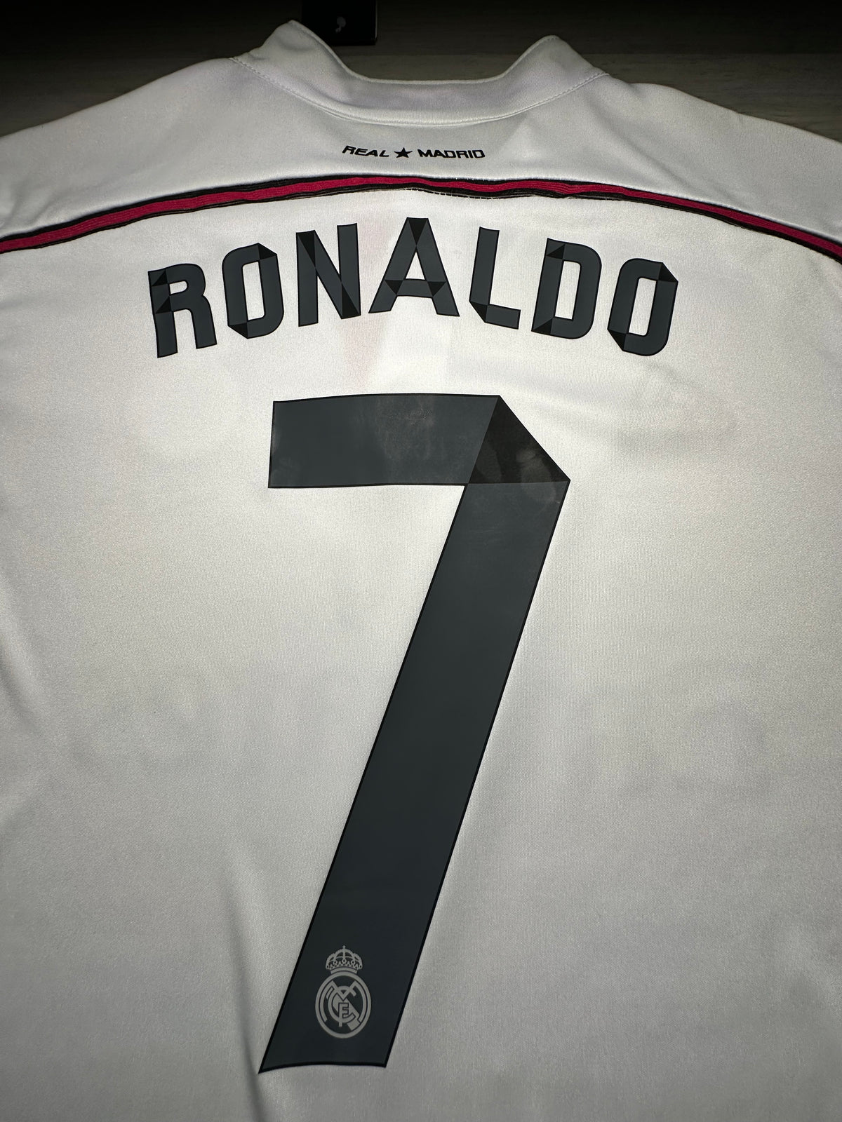 Cristiano Ronaldo #7 Real Madrid 2014/15 Home Long Sleeve Jersey