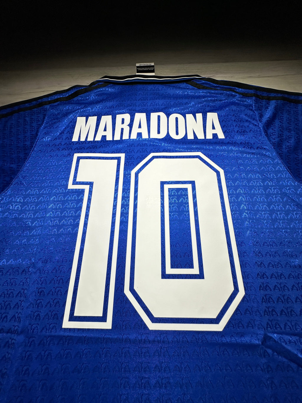 Diego Maradona Argentina 1994 #10 Away Jersey – Blue Retro Edition
