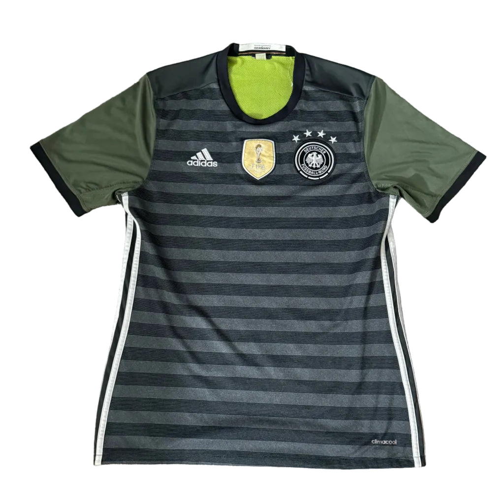 Germany 2016 Away Jersey – Dark Grey & Olive Green Retro Edition