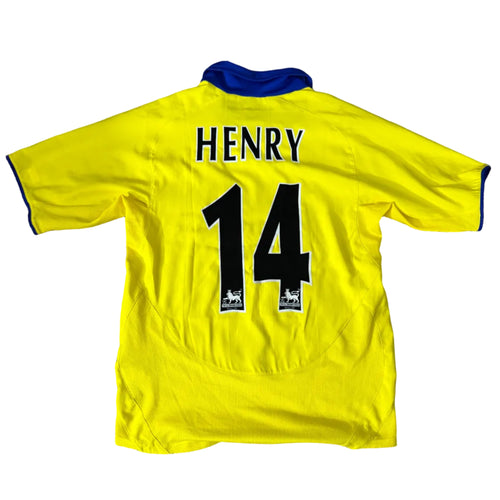 Arsenal 2005/06 Away Jersey – Thierry Henry #14 Yellow Nike Edition