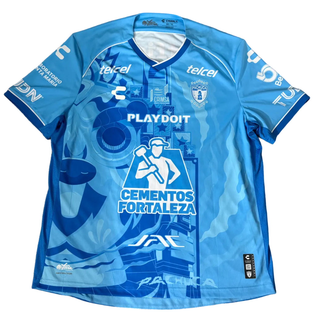 Pachuca CF Charly Special Edition Jersey – Blue Mexican Heritage Design