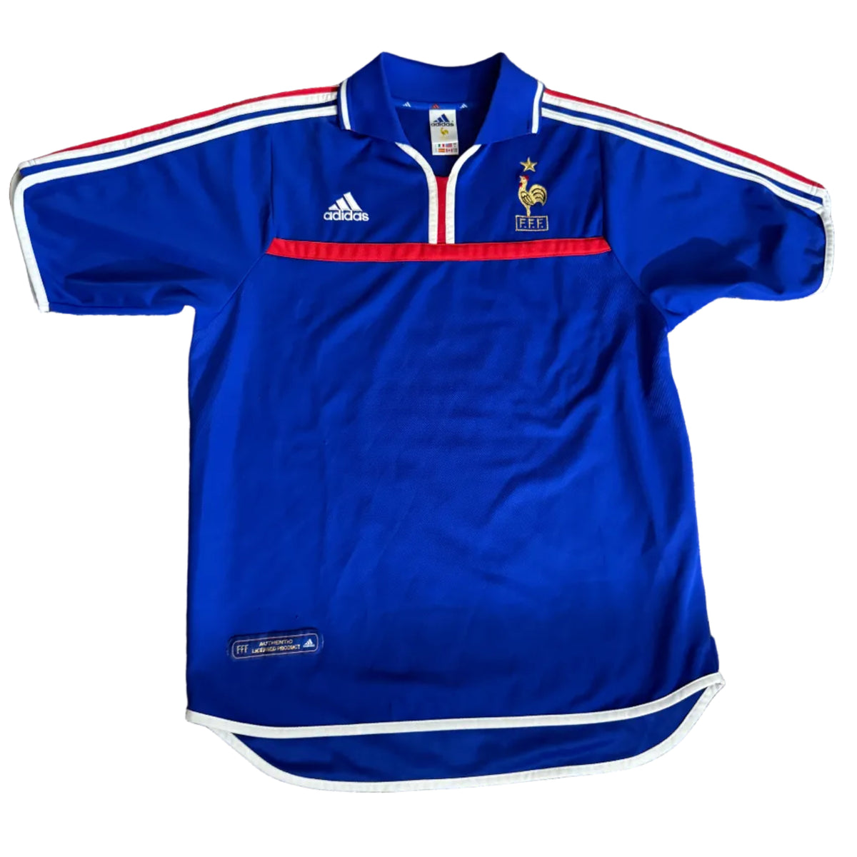 France National Team Adidas Retro Home Jersey – 2000s Royal Blue Edition