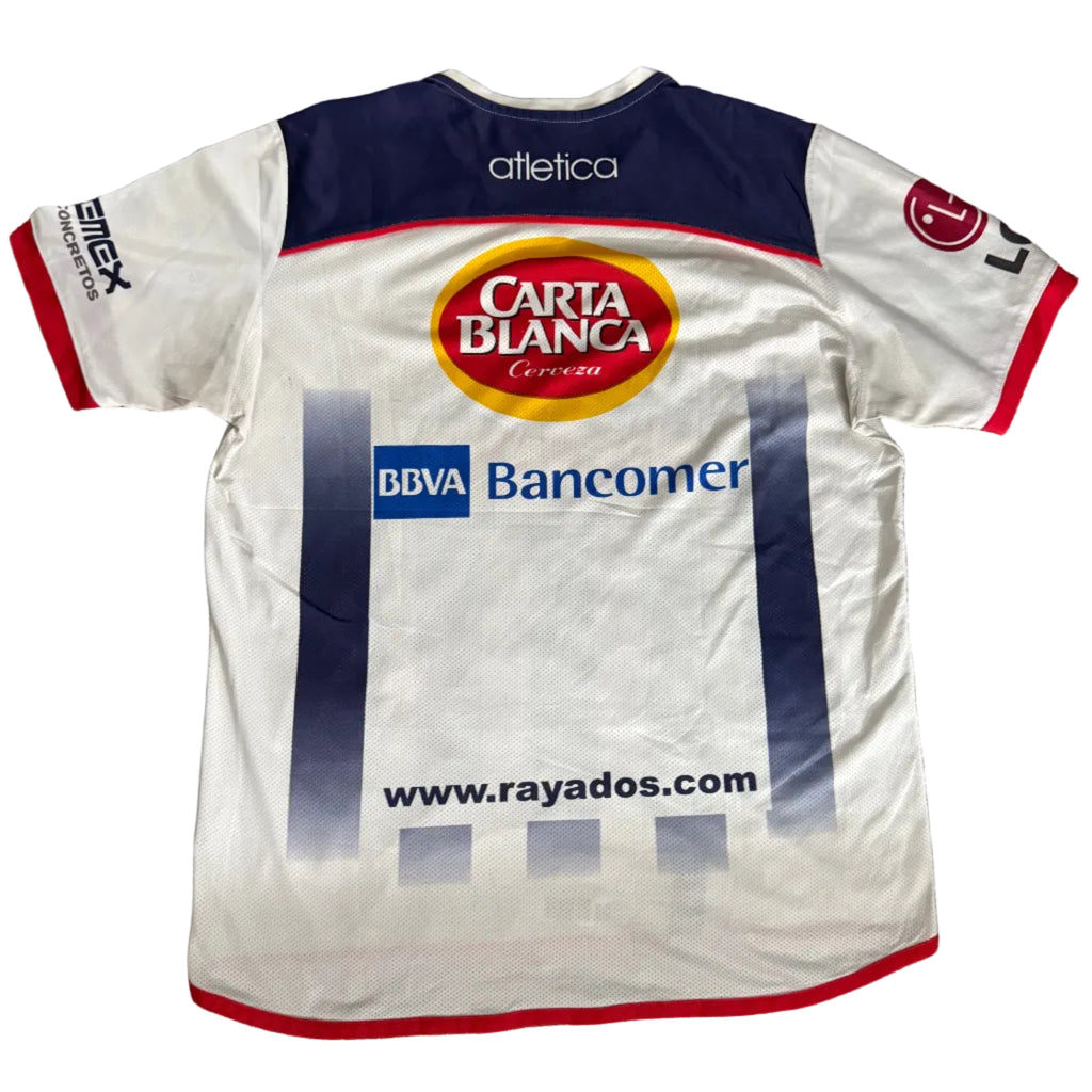 CF Monterrey Rayados Atletica Retro Away Jersey – White, Navy & Red Edition