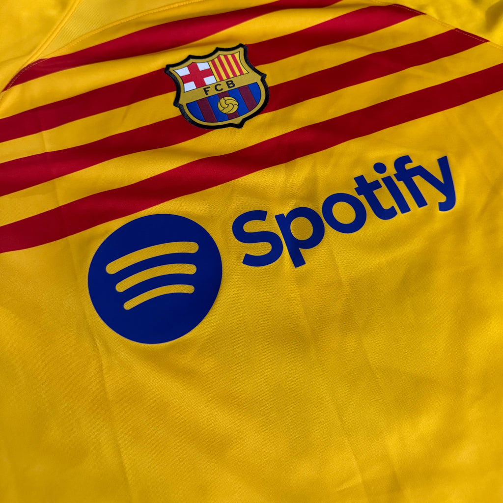 FC Barcelona 2025/26 Away Jersey – Gavi #6 | Yellow Nike Edition